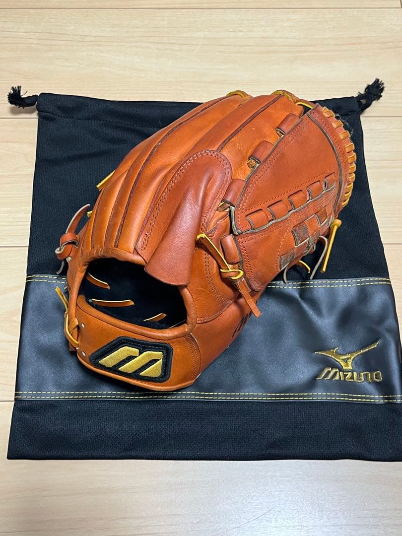 ミズノプロ　硬式　投手用　Mマーク　キップレザー