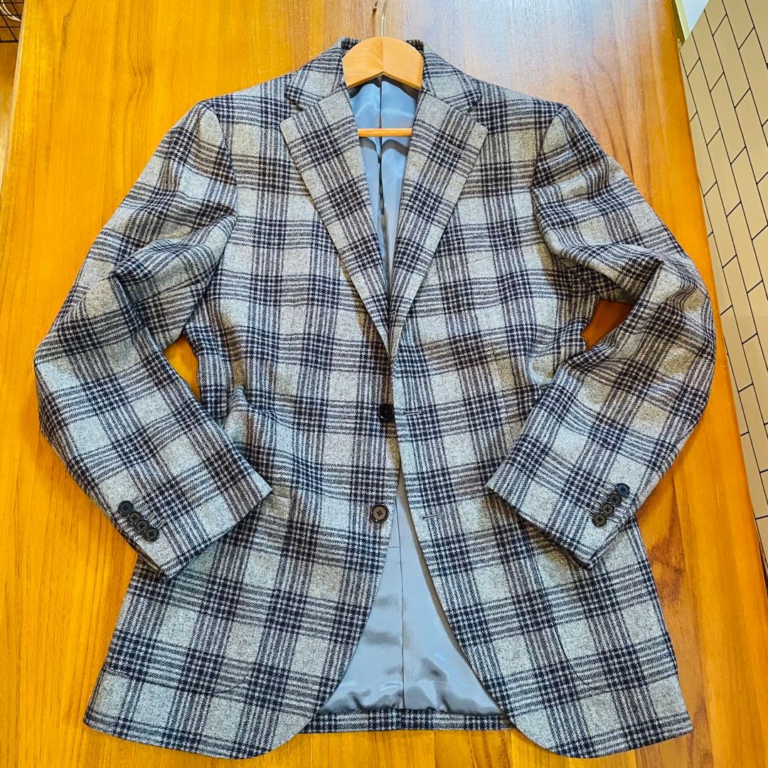BEAMS F テーラードジャケット チェック柄［美品］