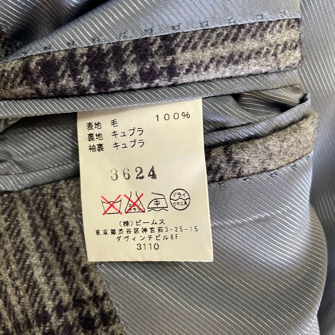 BEAMS F テーラードジャケット チェック柄［美品］