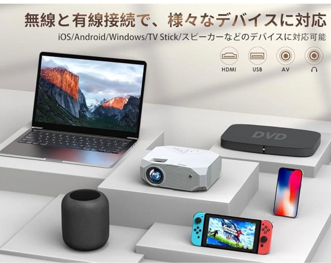 セール最終価格！家庭用プロジェクター✩.*˚ほぼ未使用品