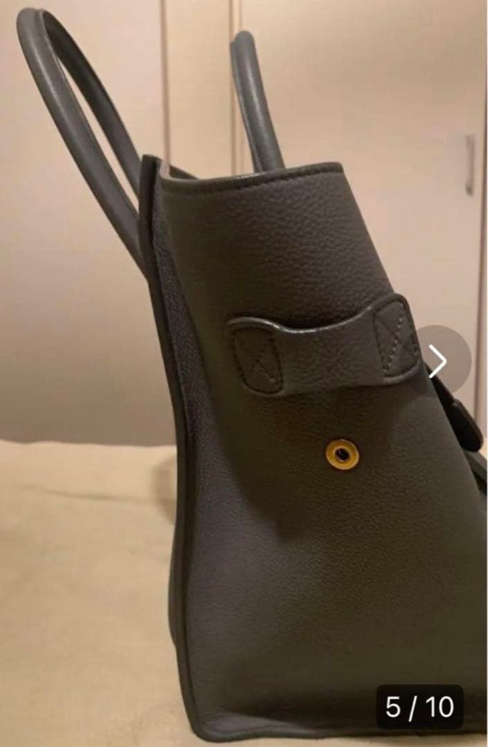 も*み様 セリーヌ　CELINE 新ロゴ　ラゲージ　ミニ　ショッパー　グレー　ト