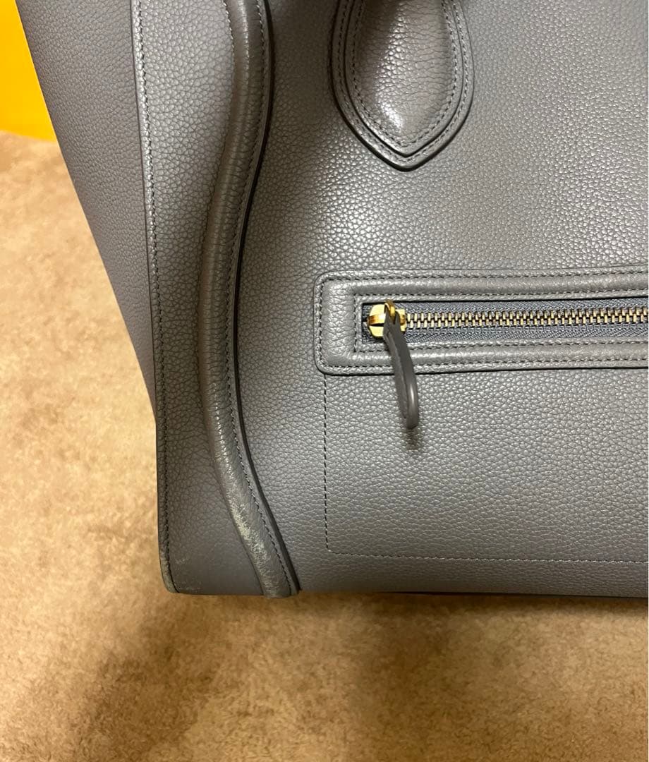 も*み様 セリーヌ　CELINE 新ロゴ　ラゲージ　ミニ　ショッパー　グレー　ト