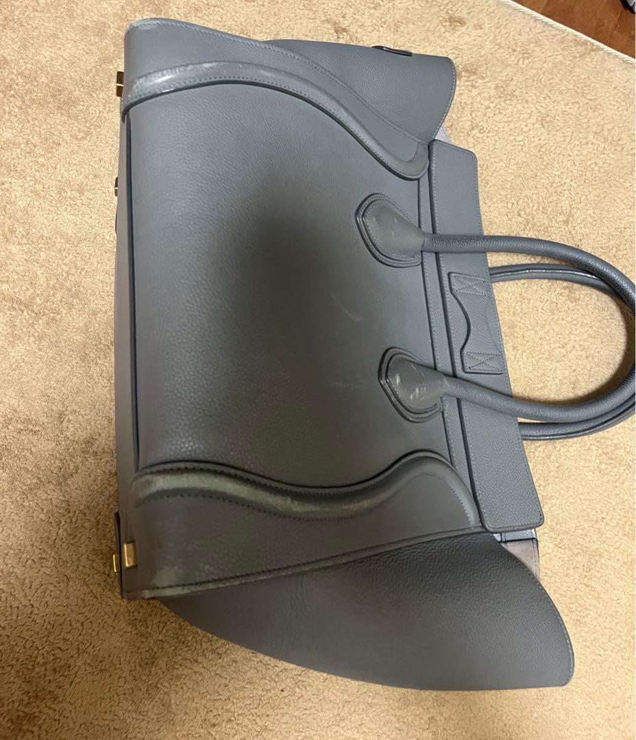 も*み様 セリーヌ　CELINE 新ロゴ　ラゲージ　ミニ　ショッパー　グレー　ト