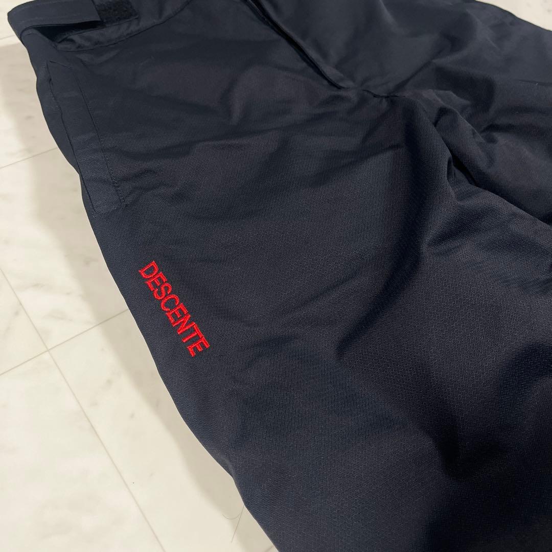 デサント スキーウエア 150 140 キッズ スノーウェア 男の子 赤 黒