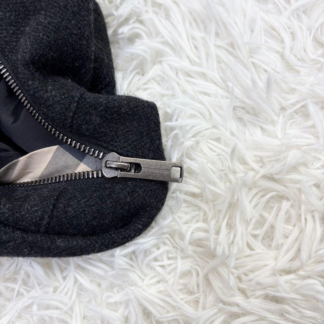 バーバリー ロンドン カシミヤウール ノバチェック ワンピース 38