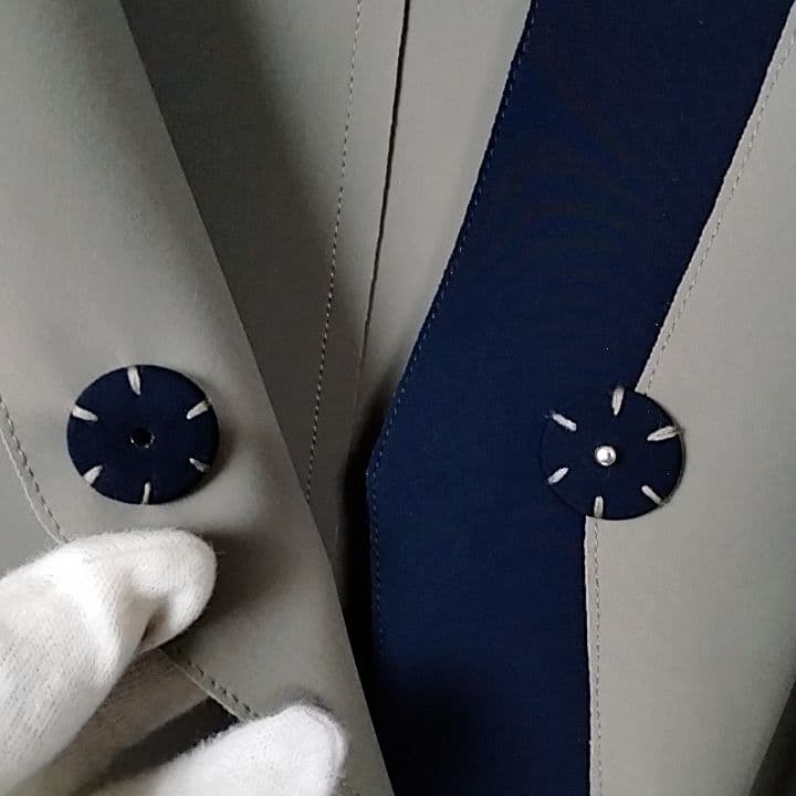 未使用級　HERNO FIRST-ACT ノーカラージャケット　46　イタリア製