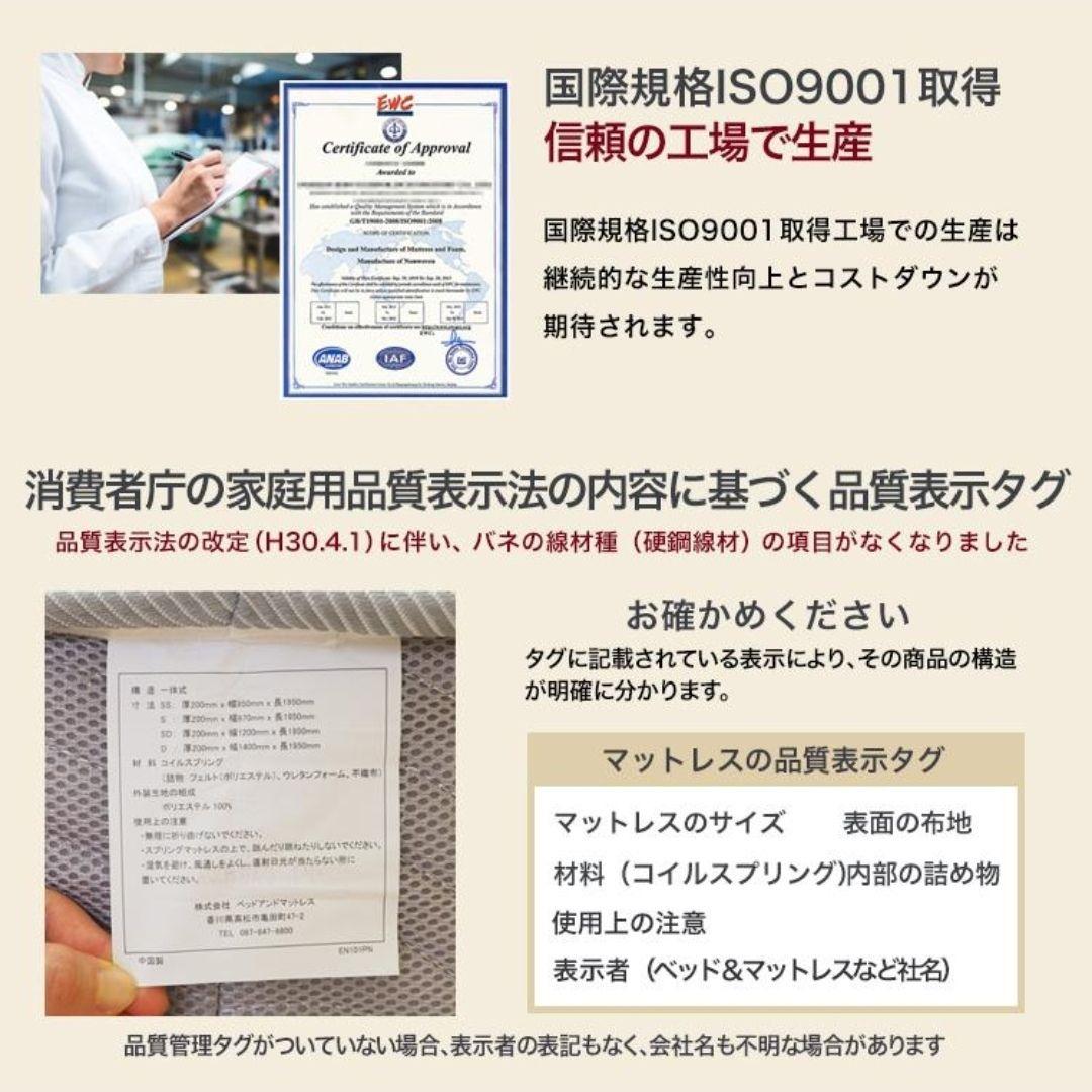 セミダブル ポケットコイルマットレス