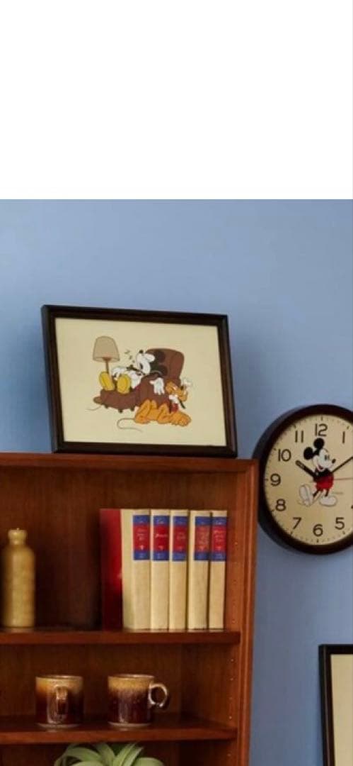 【新品・未使用】ミッキーマウス アートポスター A4 フレーム付き