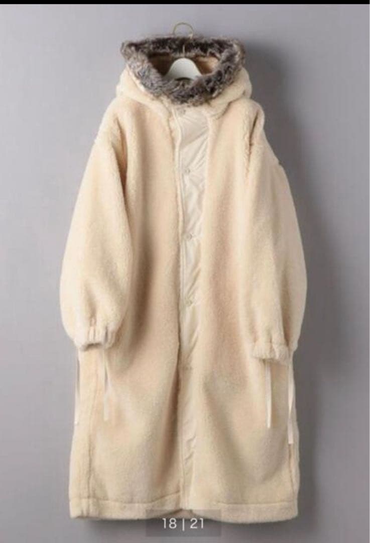 ハイク HYKE HOODED ボアフードコート ボアコート　サイズ3