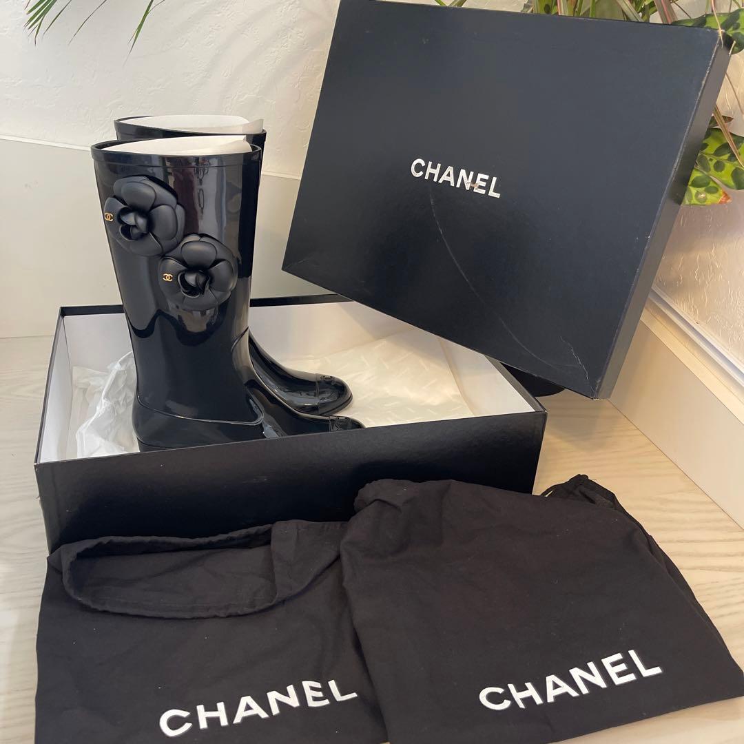 CHANEL シャネル　カメリア　ブーツ　36(22.5)