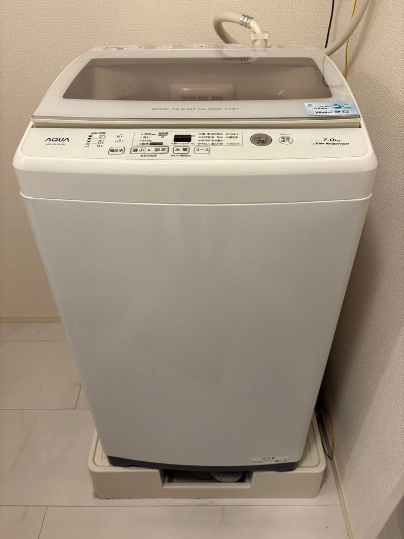 【値下げ】AQUA 縦型洗濯機 7.0kg 本体