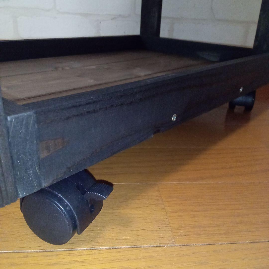 【ハンドメイド】ブルックリンスタイル キャスター付きワゴンシェルフ