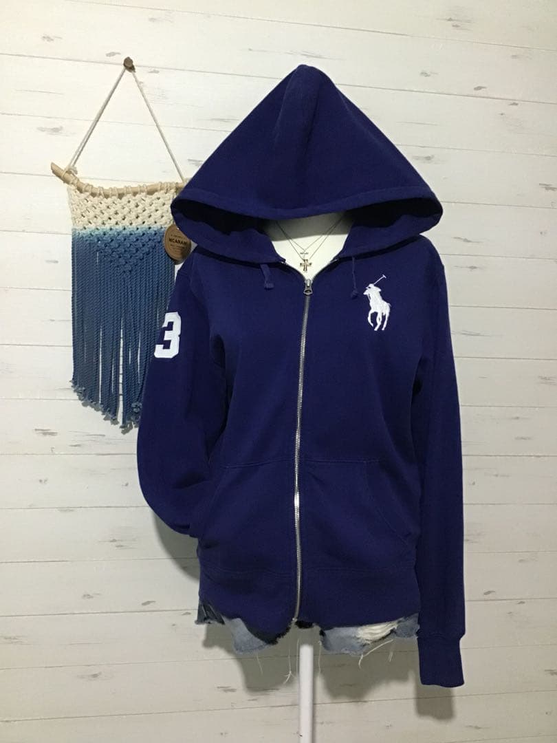 ★ラルフローレン★Y2K ビッグポニー パーカー ネイビー