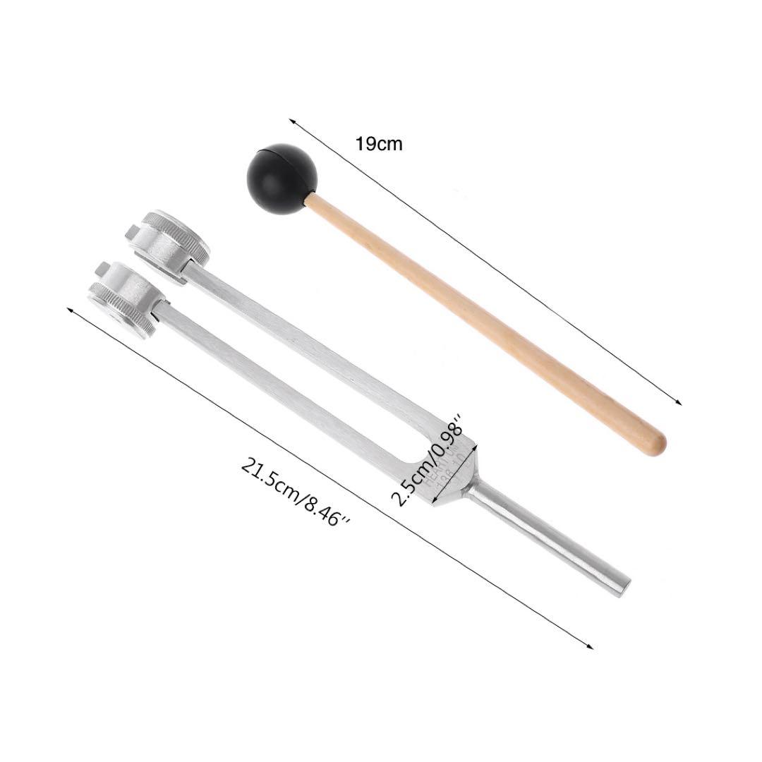 新品　音叉　128 136.1 528 4096hz チューナー　セット