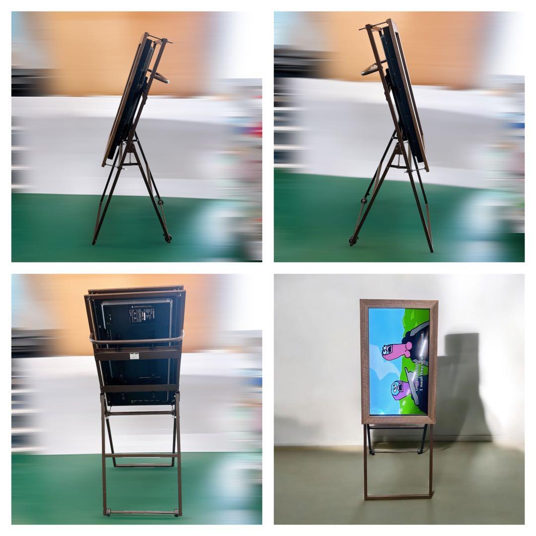 初期化済み デジタルサイネージ 32型SHARP デジタル看板イーゼルスタンド付