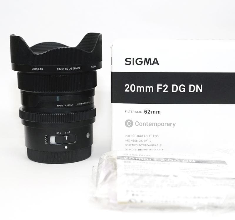 SIGMA シグマ 20mm F2 DG DN Contemporary　極美品