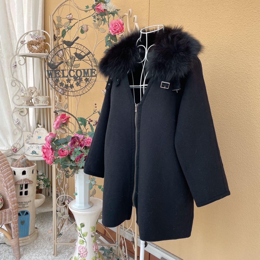 グレースコンチネンタル　ポンチョシルエットコート　ダイアグラム