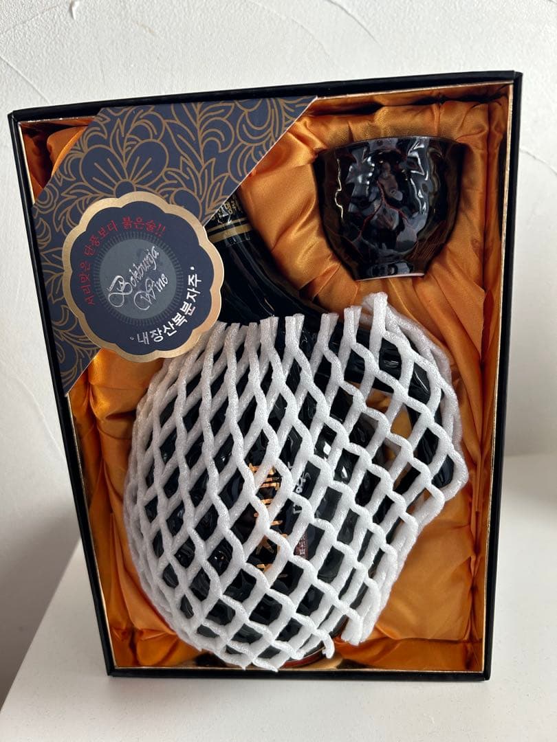 新品BOK BUN JA WINE韓国　覆盆子酒600ml 16%