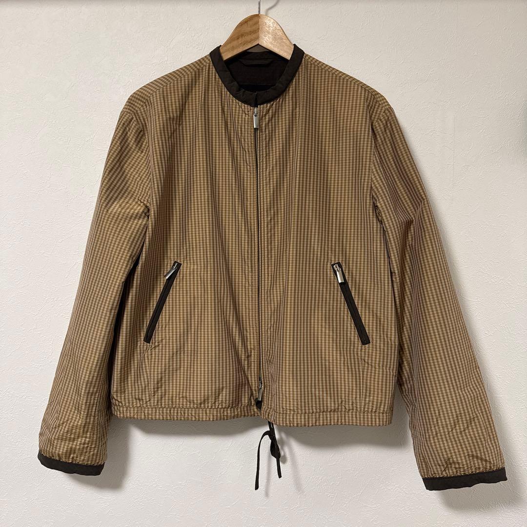 【極美品】イタリア製 Giorgio Armani チェック柄ショートジャケット