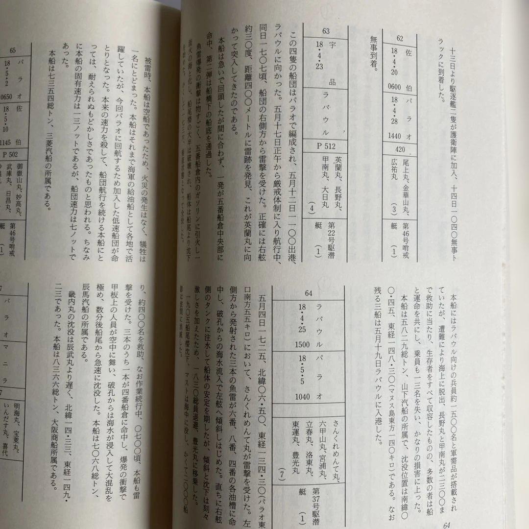 戦時輸送船団史〜各船団、護衛船に関する日程/編成/被害状況等を細かく説明した1冊