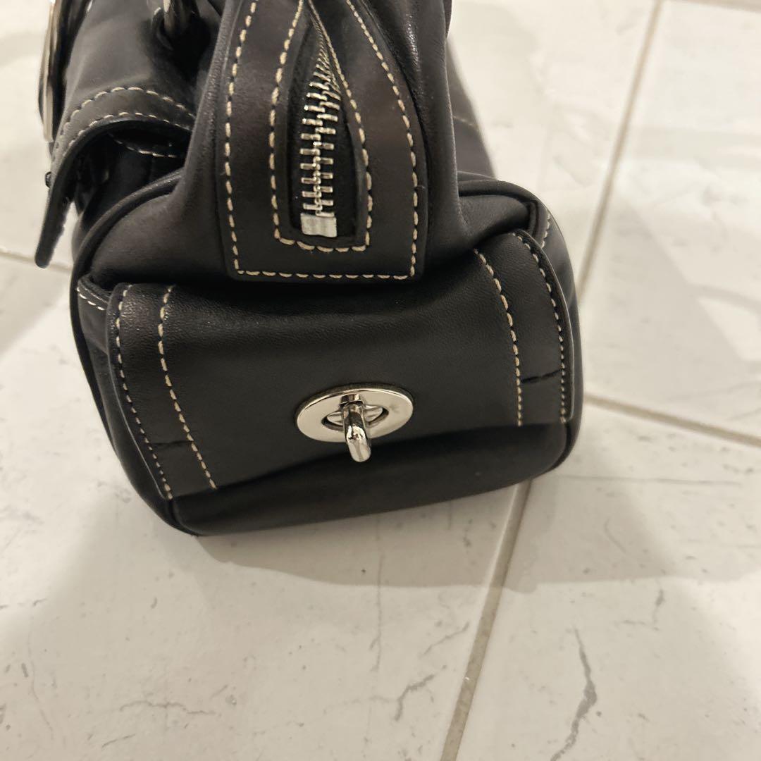COACH コーチハンドバッグ　ソーホーレザーサッチェル　ブラック　黒　8A10