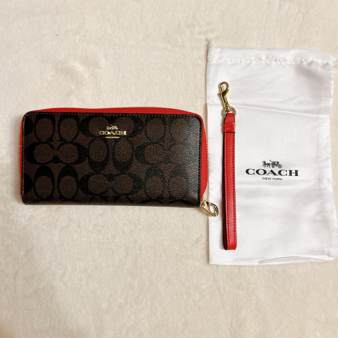 COACH コーチ 長財布 ラウンドファスナー お洒落