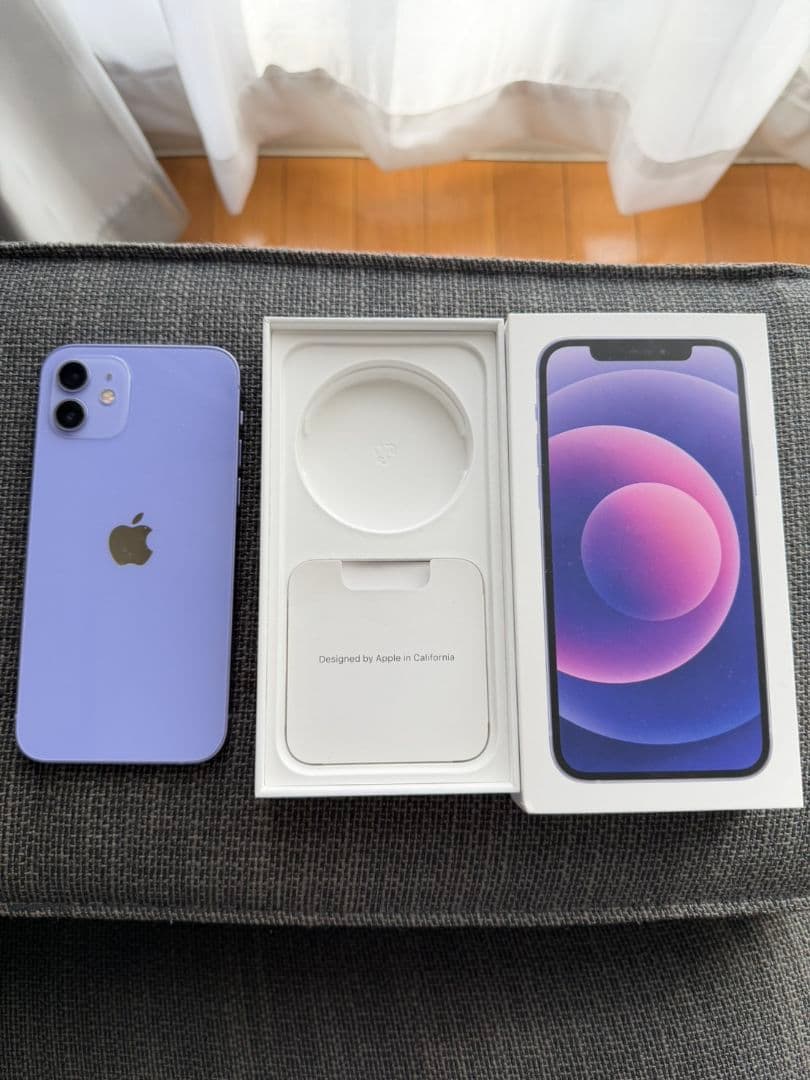 iPhone 12 128GB パープル 本体　箱付き