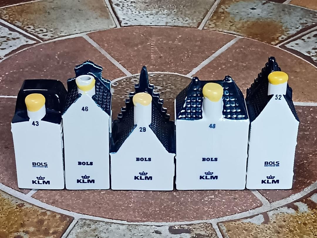 KLMオランダ航空のデルフトブルーのミニチュアハウス No.3