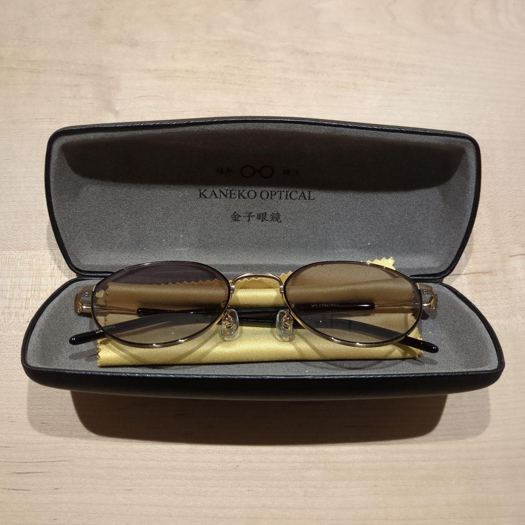 金子眼鏡　サングラス　lazy led