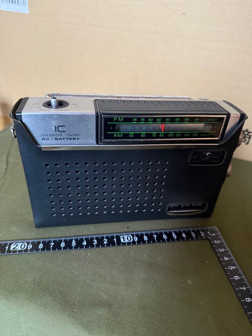 ラジオ　ビクター　F 50 昭和レトロ　アンティーク　現存品　FM AM OK