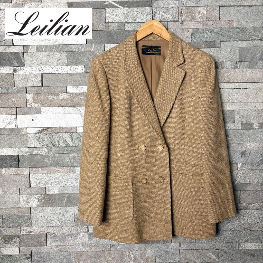 レリアン　カシミヤ100% ゼニア生地使用　テーラードジャケット　ダブルブレスト