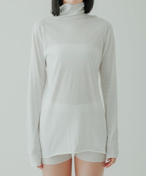 【yo BIOTOP】cotton turtle tops