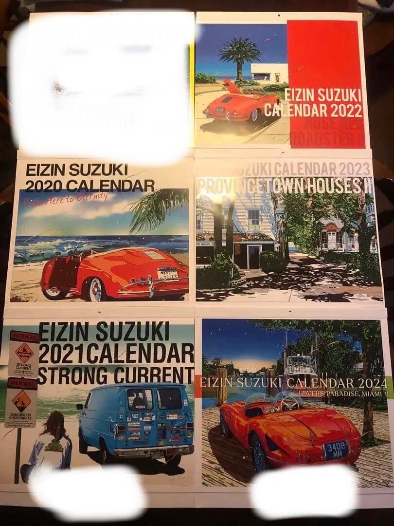 鈴木英人　壁掛けカレンダー　５年分　ポスターにも