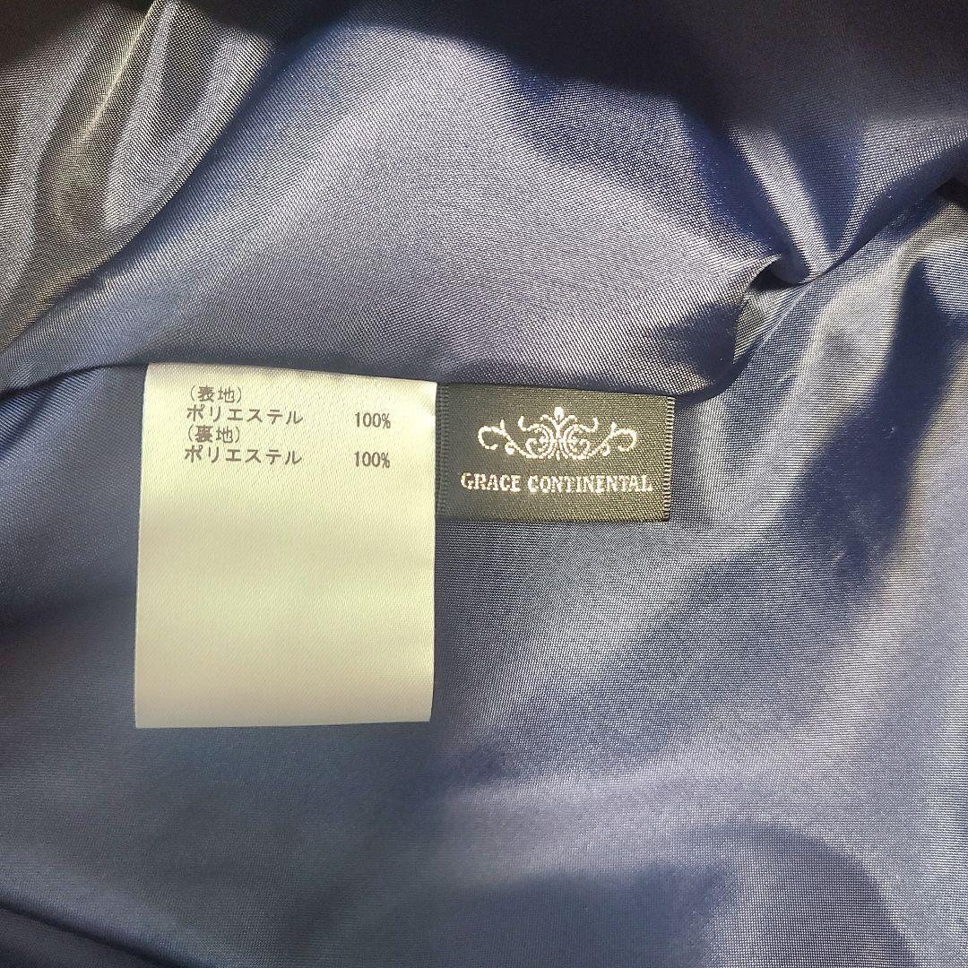 【☆美品☆】1度のみ着用[定価5万4千円]花柄ネイビー長袖ワンピース