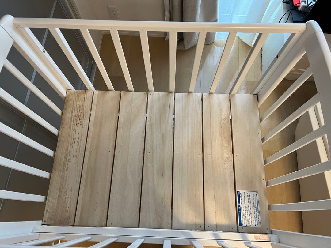 【購入者確定済み】KATOJI ミニベビーベッド アーチ(収納板付) ハイポジシ