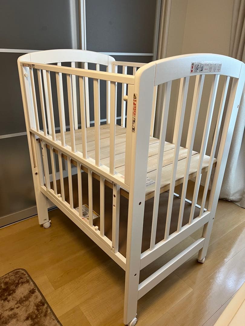 【購入者確定済み】KATOJI ミニベビーベッド アーチ(収納板付) ハイポジシ