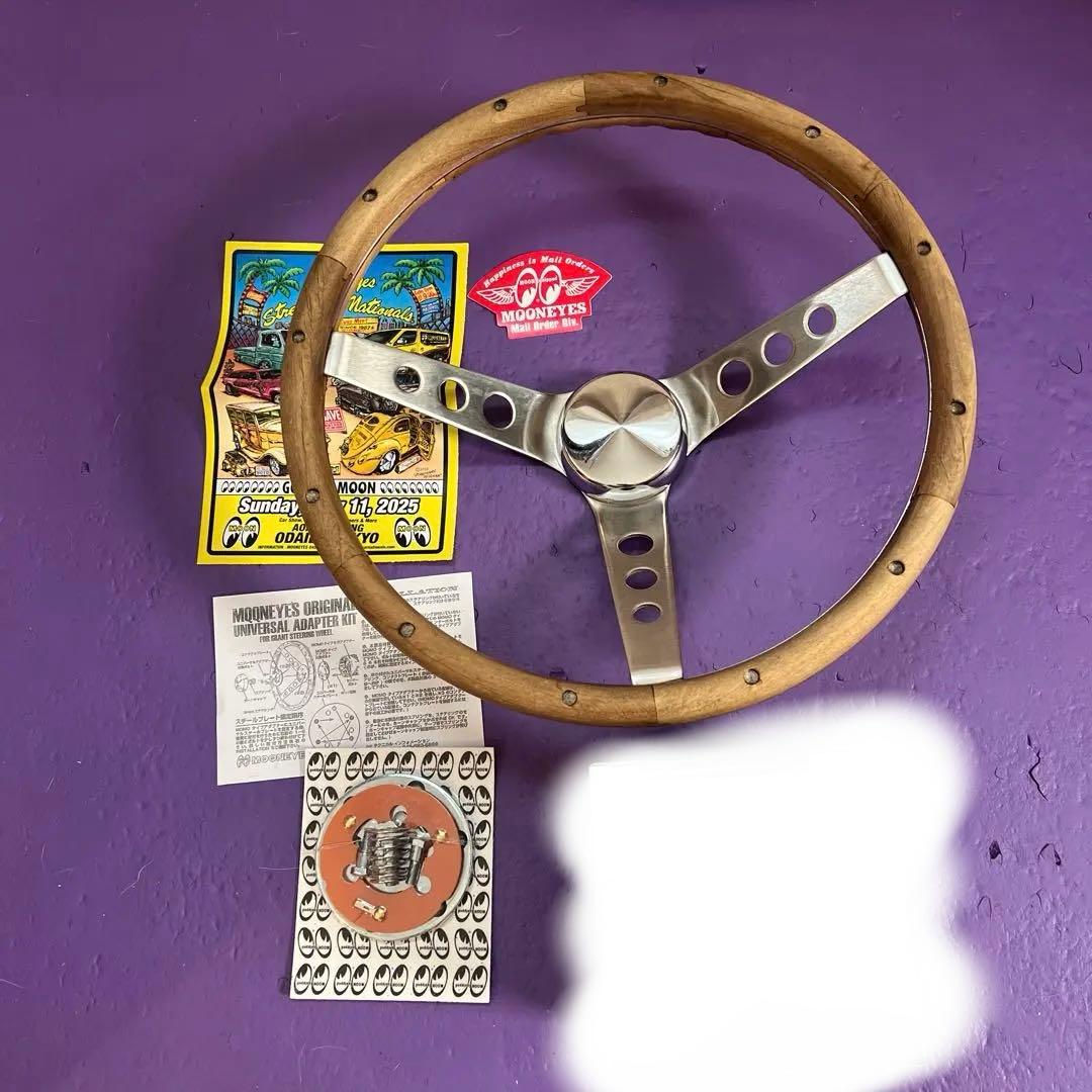 ムーンアイズ　グラント　ウッド　ステアリング