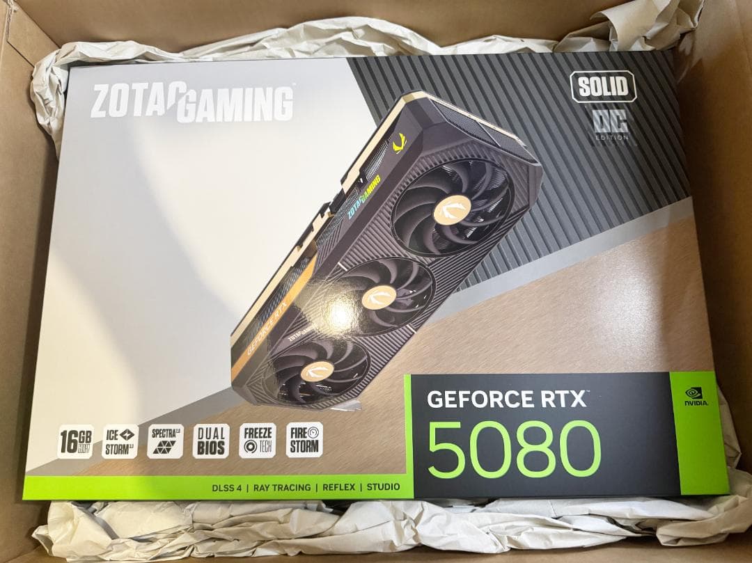 美品*ZOTAC GAMING GeForce RTX5080 SOLID OC