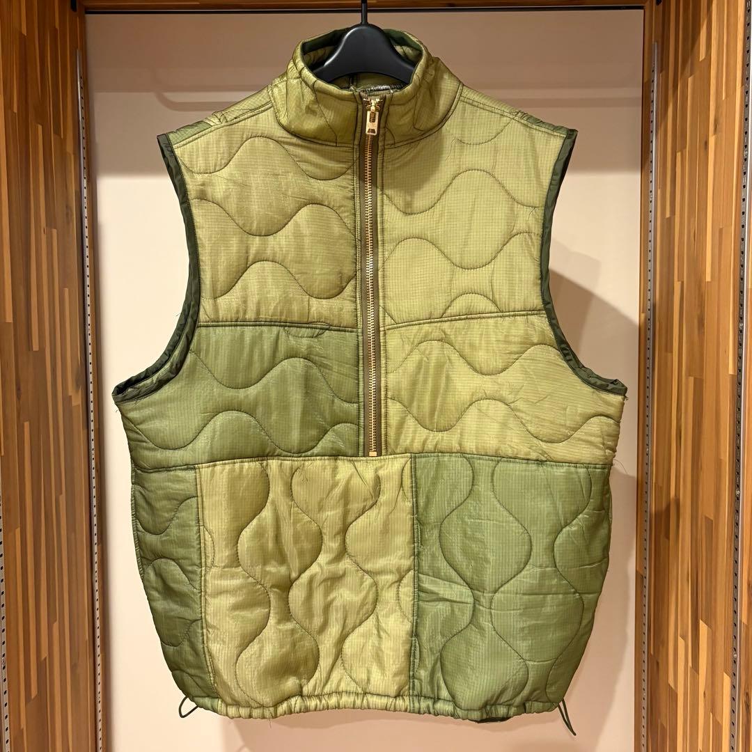 キルティングベスト　リメイク　ライナー　パッチワーク