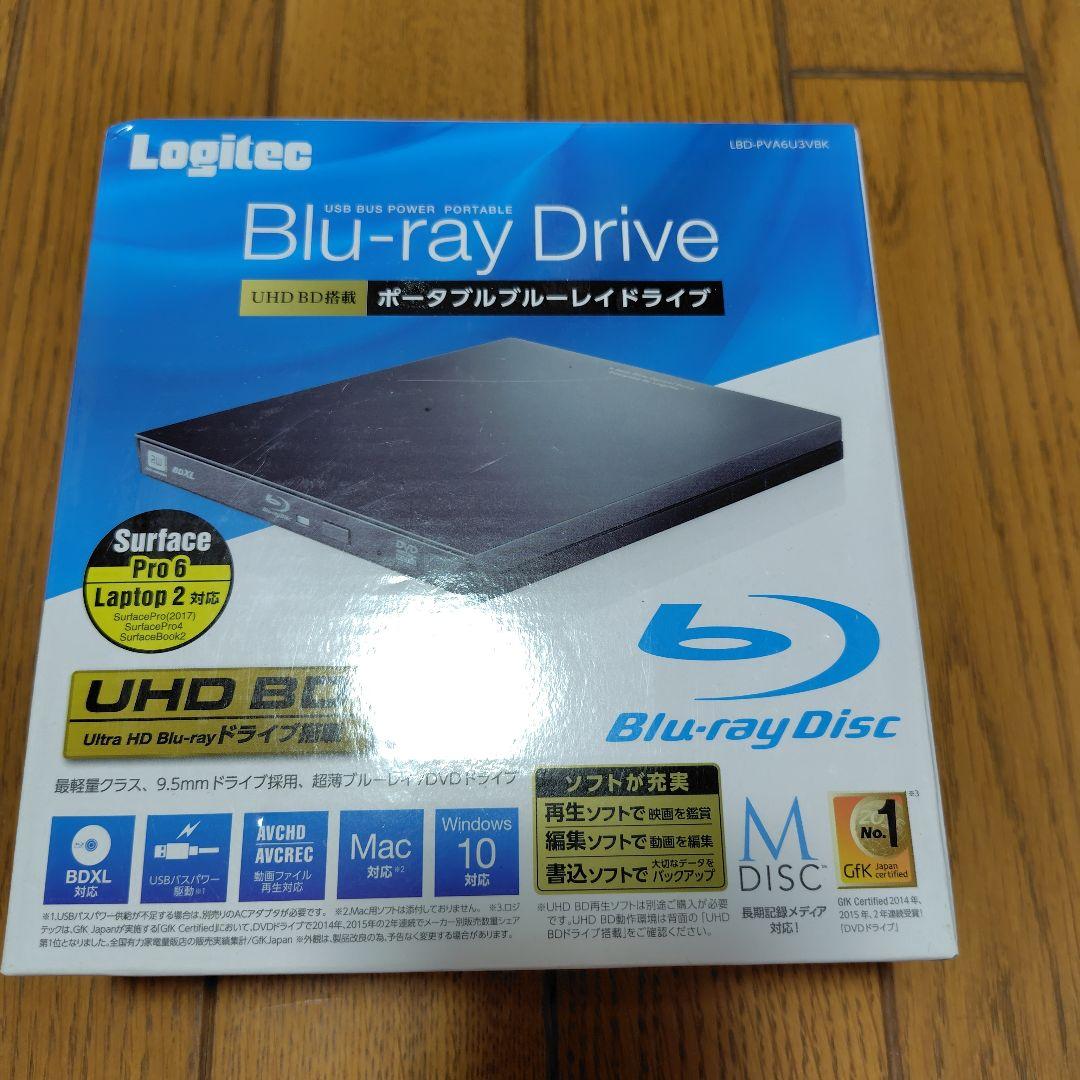 Logitec UHD BDドライブとアダプター