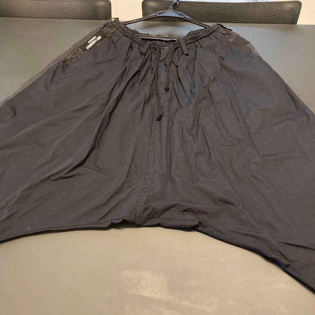 ヨウジヤマモトメンズ 黒 サルエルパンツ