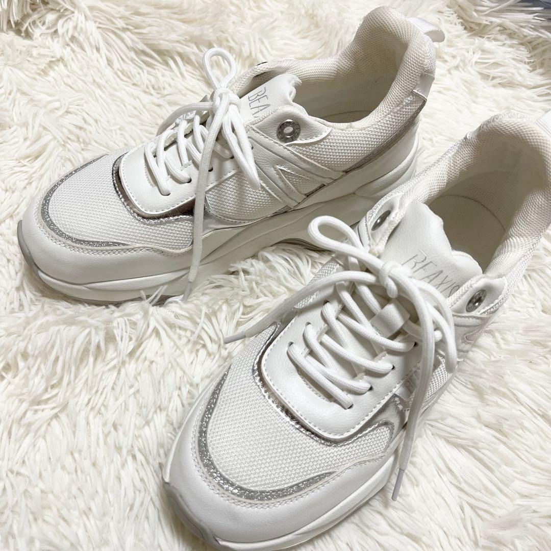 美品 ビーアクシス BEAXIS コアスニーカー ダンベルインソール M