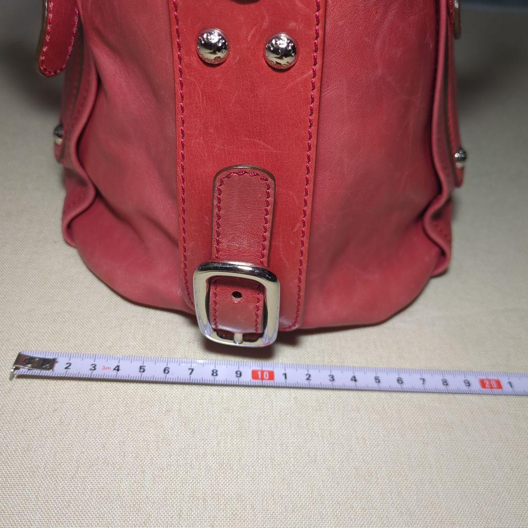 TOD's　トッズ　ピンク　バッグ　ハンドバッグ　ショルダーバッグ　本革　レザー