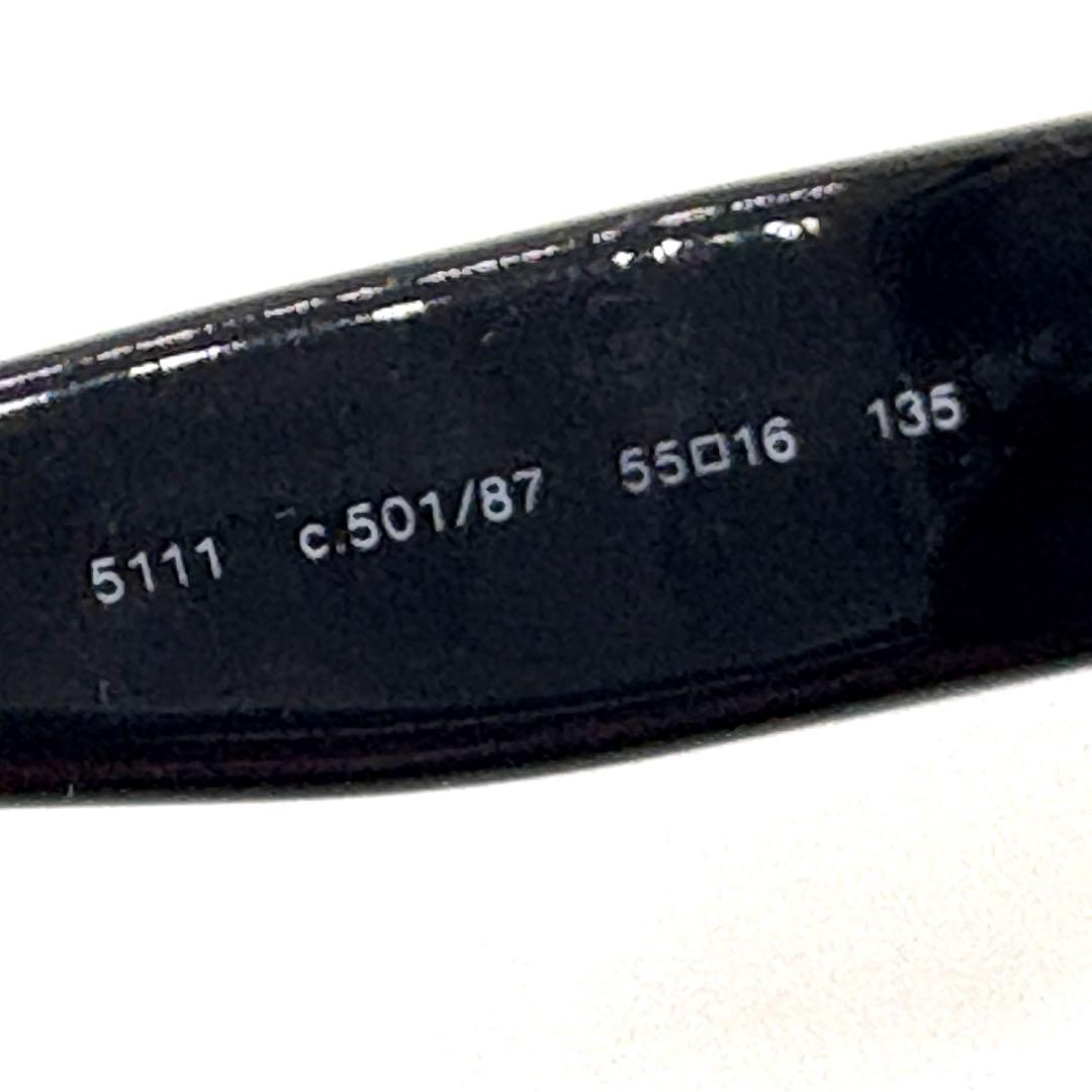 シャネル 5111 カメリア サングラス ブラック プラスチック 美品 正規品