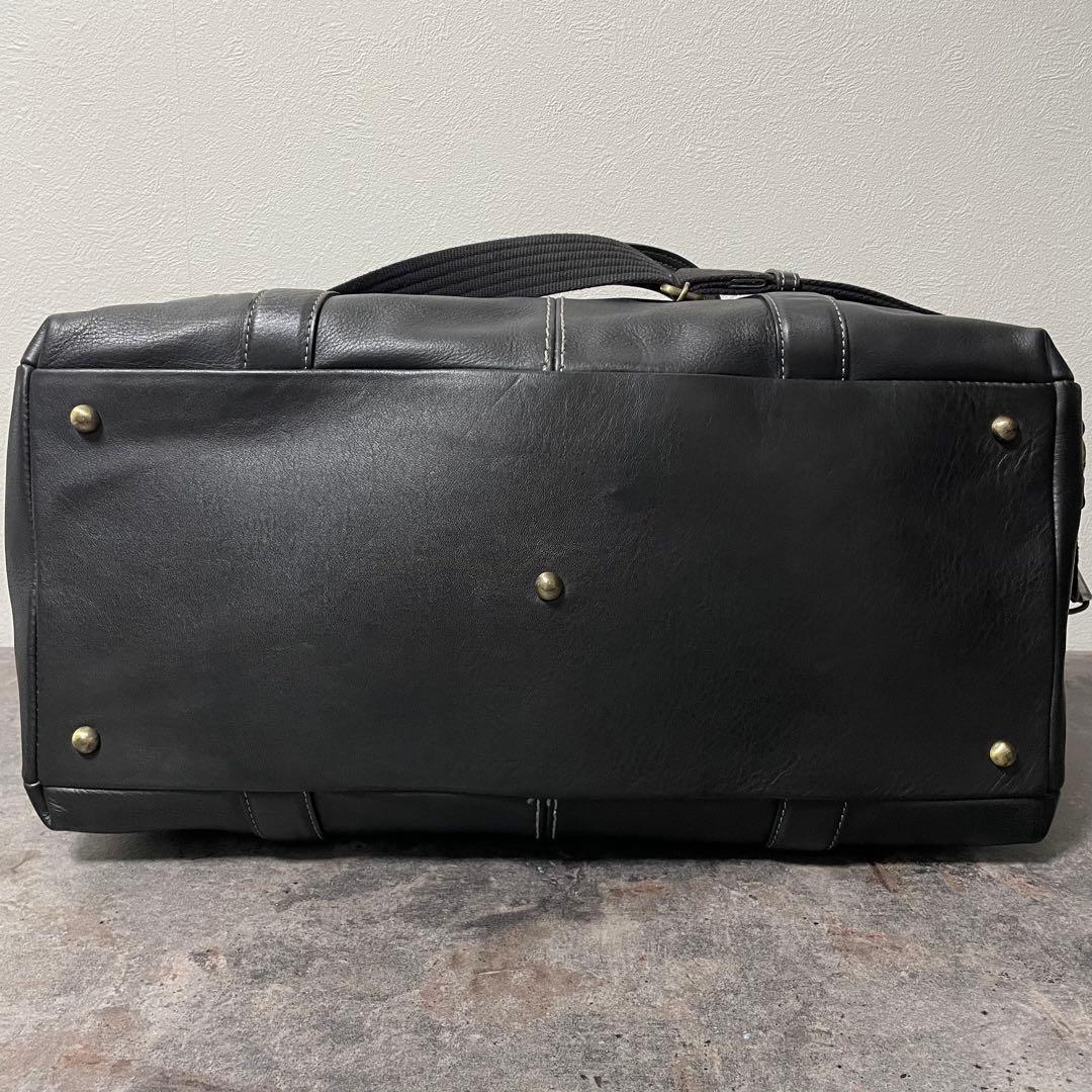 美品 土屋鞄 Plota 2way グランドボストンバッグ ショルダー 大容量黒