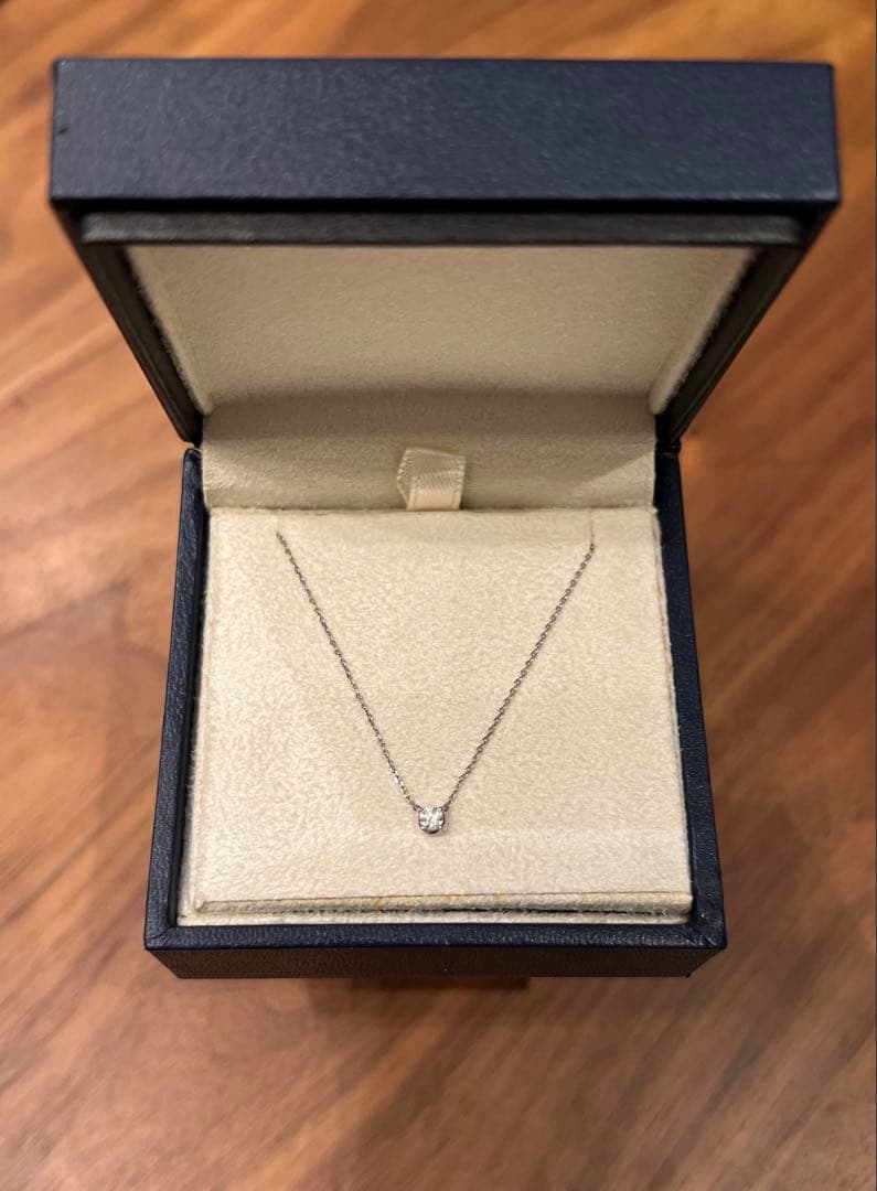 w*★様 4℃（ヨンドシー）K10 ホワイトゴールド ネックレス