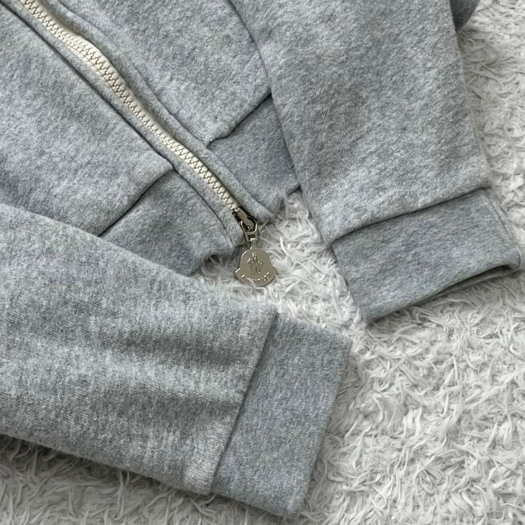 極美品✨モンクレール パーカー ワッペン ダブルジップ QR鑑定済 グレー M