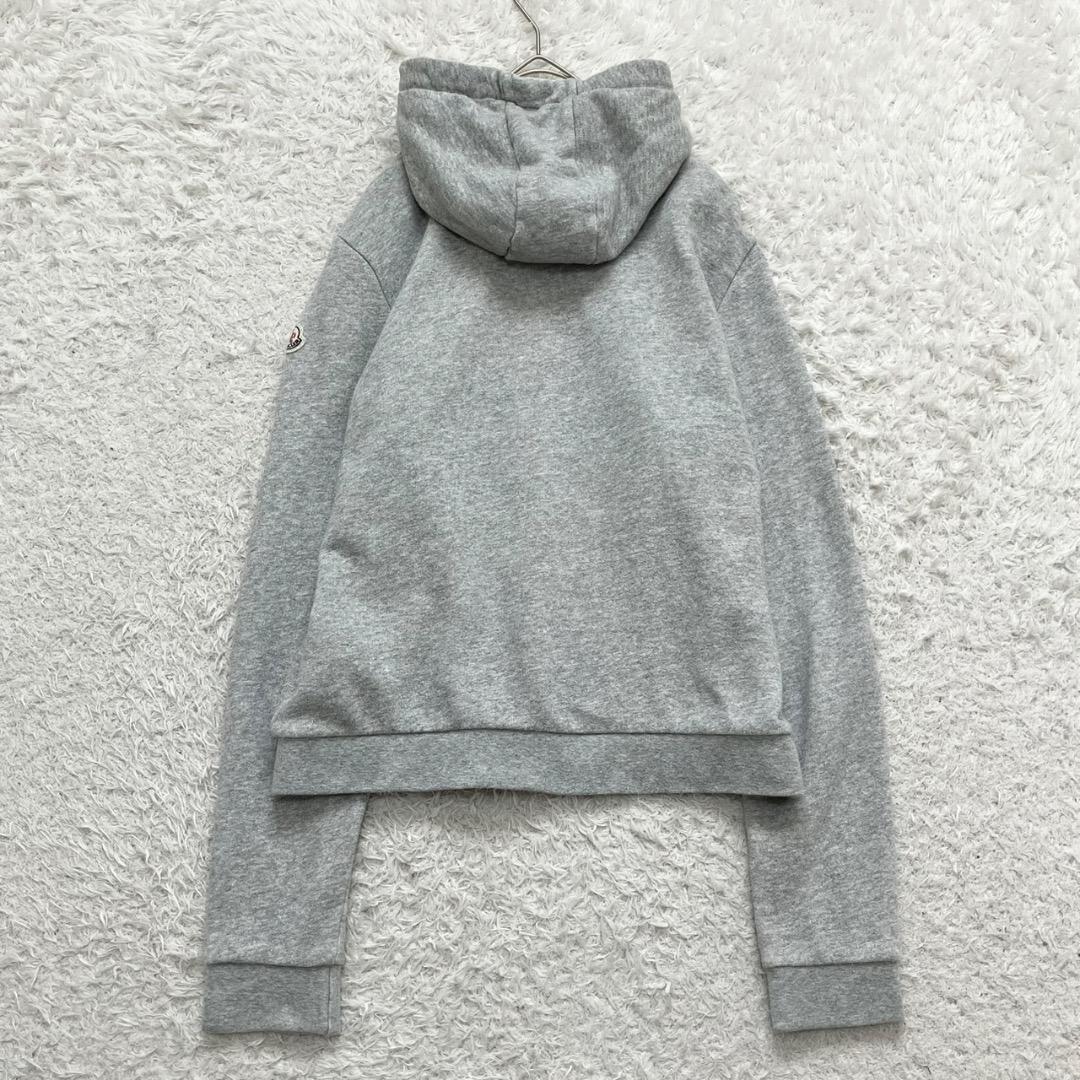 極美品✨モンクレール パーカー ワッペン ダブルジップ QR鑑定済 グレー M