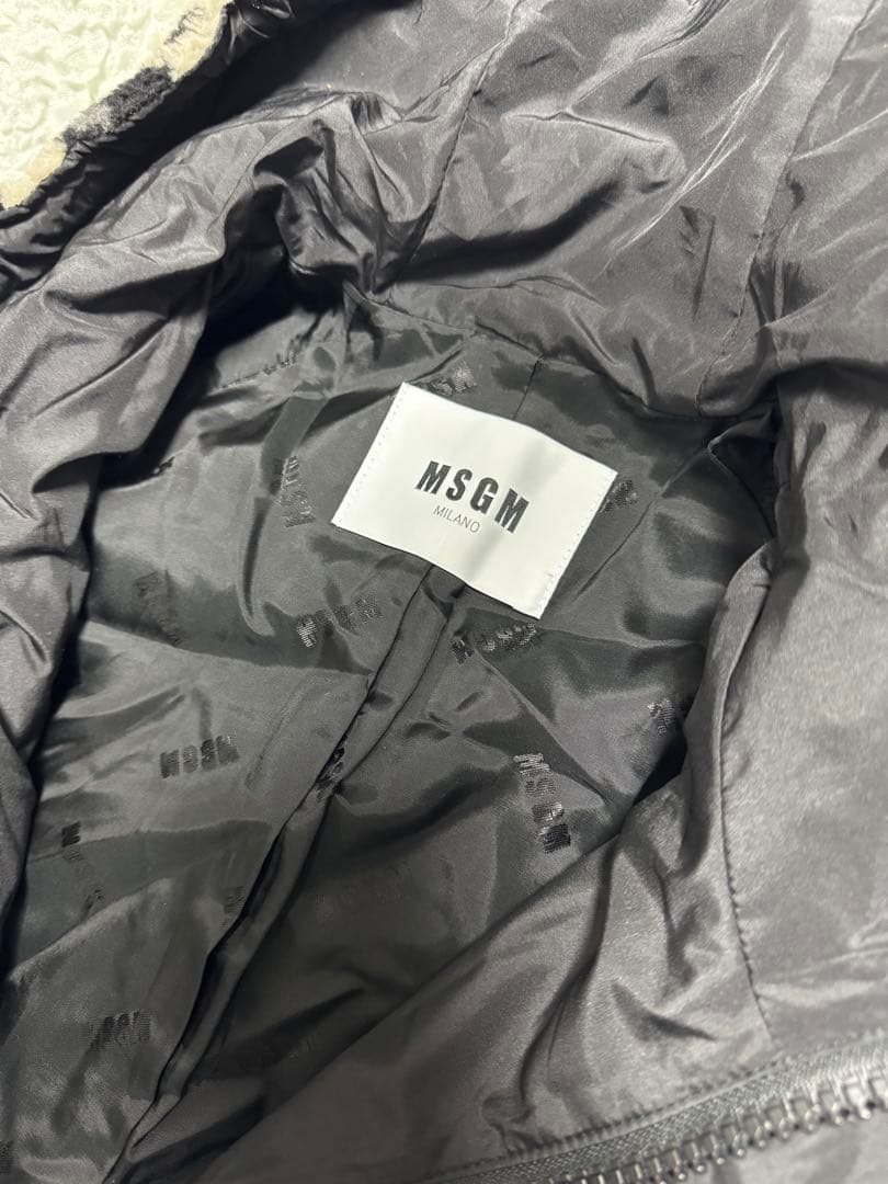 MSGM レオパード ボアコート