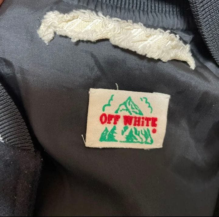 off-white スタジャン